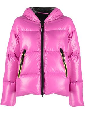 Peuterey logo-tag puffer jacket - Pink