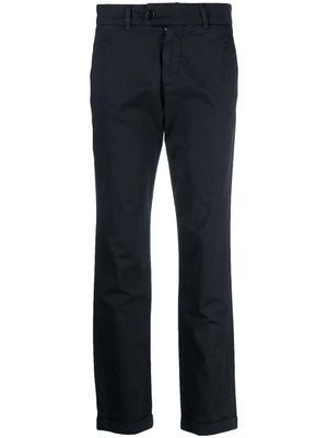 Peuterey straight-leg cotton trousers - Blue