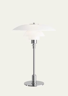 PH 3-2 High Lustre Chrome-Plated Glass Table Lamp