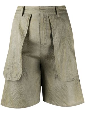 PHAEDO STUDIOS pouch pocket tailored shorts - Green