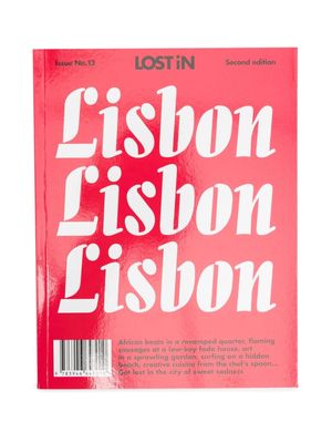 Phaidon Press Lisbon by Lost In paperback book - Red