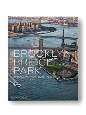 Phaidon Press The Brooklyn Bridge Park: Michael Valdkenburgh Associates hardcover book - Blue