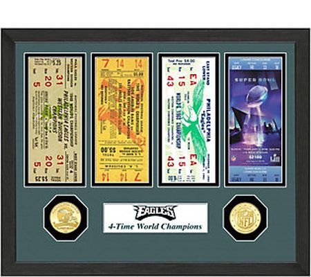 Philadelphia Eagles 4-Time World Champions Tick et Collection