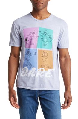 Philcos D. A.R. E. Graphic T-Shirt in Lavender Pigment