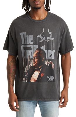 Philcos Godfather Vito Graphic T-Shirt in Black Pigment