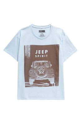 Philcos Kids' Jeep Spirit Cotton Graphic T-Shirt in Blue
