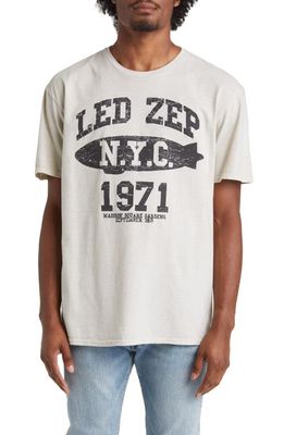 Philcos Led Zeppelin NYC Blimp Graphic T-Shirt in Sand Pigment