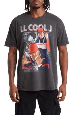 Philcos LL Cool J Diamonds Cotton Graphic T-Shirt in Black Pigment