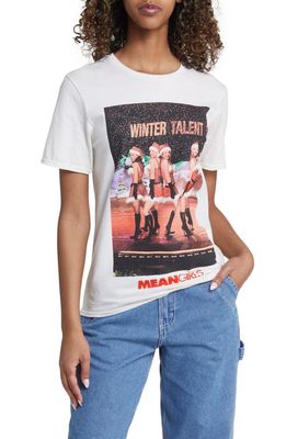 Philcos 'Mean Girls' Winter Talent Cotton Graphic T-Shirt in Sand Pigment Dye