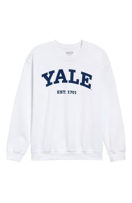 Philcos Yale Varsity Sweatshirt in White