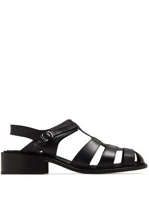 PHILEO Pecheur faux-leather sandals - Black