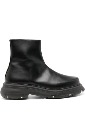 PHILEO Trucker leather ankle boots - Black