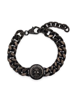 Philipp Plein 3D skull-detail bracelet - Black