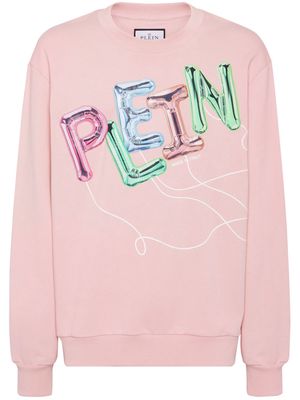 Philipp Plein balloon logo-print cotton sweatshirt - Pink
