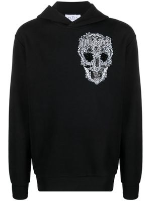Philipp Plein Baroque Skull cotton hoodie - Black
