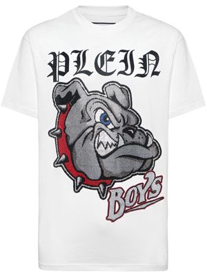 Philipp Plein Bulldogs cotton T-shirt - White