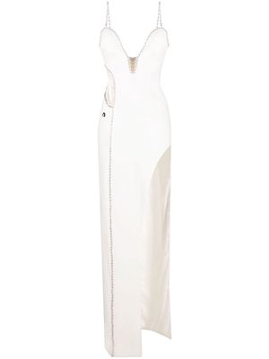 Philipp Plein Cady long dress - White