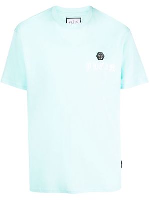 Philipp Plein chest logo-print detail T-shirt - Blue