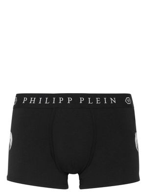 Philipp Plein Chrome logo-waistband boxer briefs - Black