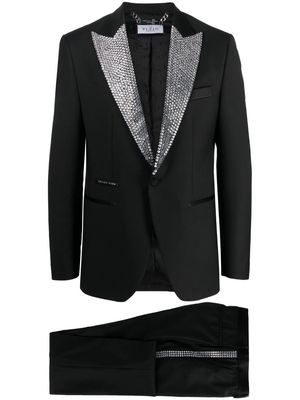 Philipp Plein crystal-embellished dinner suit - Black