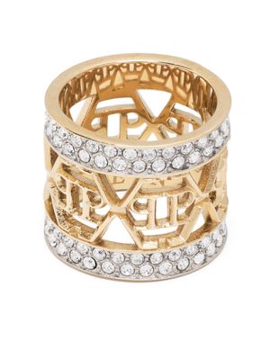 Philipp Plein crystal-embellished ring - Gold