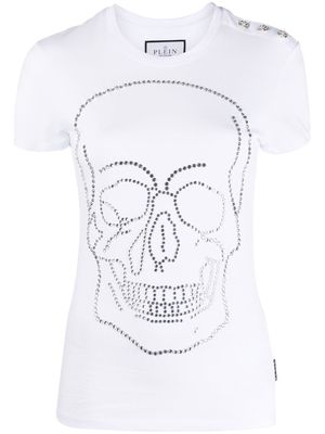 Philipp Plein crystal-embellished T-shirt - White