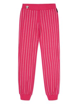 Philipp Plein crystal-embellished track pants - Pink