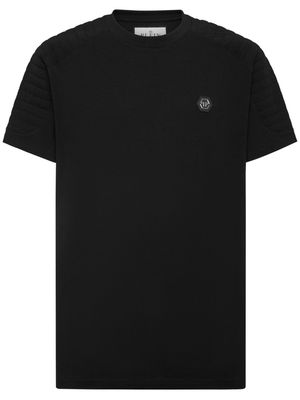 Philipp Plein Cuts quilted cotton T-shirt - Black