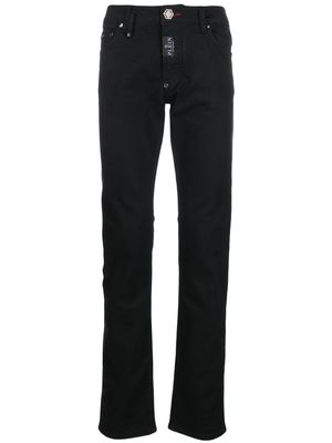 Philipp Plein Denim Trousers Straight Hexagon jeans - Black