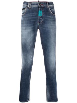 Philipp Plein distressed-effect skinny jeans - Blue