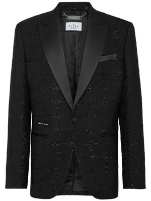 Philipp Plein Duke glittered blazer - Black