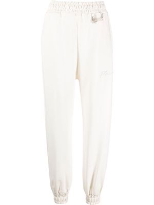 Philipp Plein elasticated track pants - White