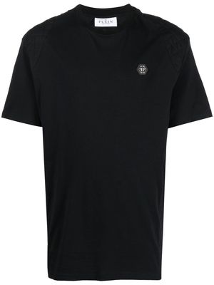 Philipp Plein embroidered-logo cotton T-shirt - Black