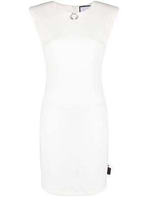 Philipp Plein fitted mini dress - White