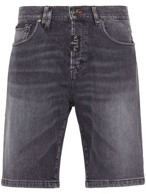 Philipp Plein Formentera low-rise denim shorts - Grey