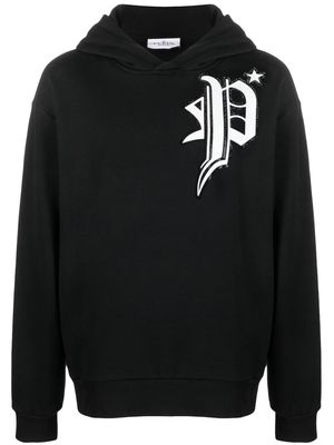 Philipp Plein gothic logo-print hoodie - Black