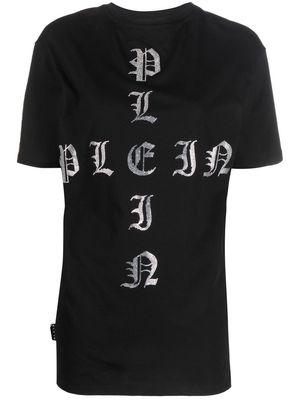 Philipp Plein Gothic Plein crystal-embellished T-shirt - Black