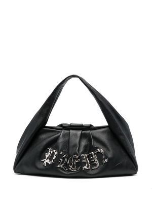 Philipp Plein Gothic Plein leather shoulder bag - Black