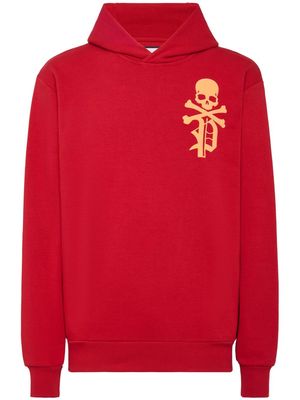 Philipp Plein Gothic Plein logo-print hoodie - Red