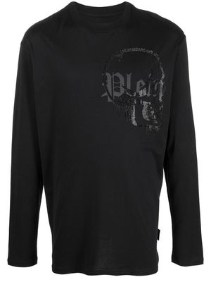 Philipp Plein graffiti-print long-sleeve T-shirt - Black