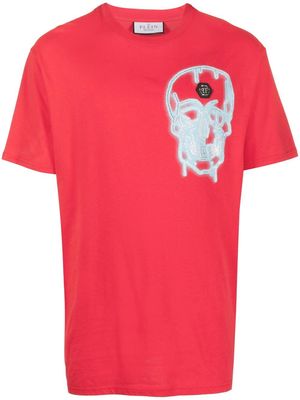 Philipp Plein graffiti-print short-sleeve T-shirt - Red