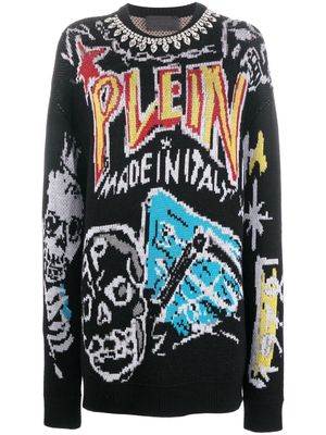 Philipp Plein grafitti-print sweatshirt - Black