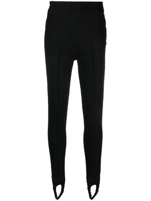 Philipp Plein Hexagon high-waist denim leggings - Black
