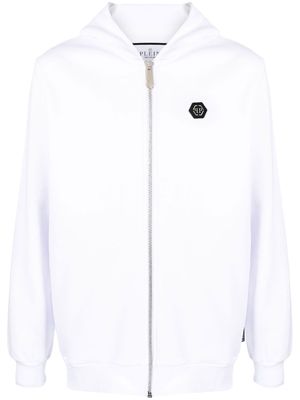 Philipp Plein 'Hexagon' hooded jacket - White