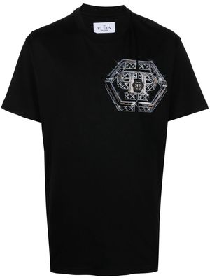 Philipp Plein Hexagon logo print T-shirt - Black