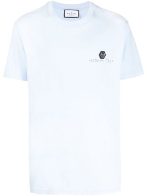 Philipp Plein Hexagon logo-print T-shirt - Blue