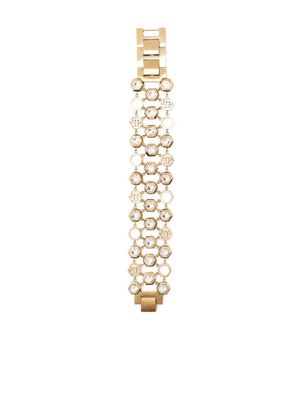 Philipp Plein Hexagon Lux stainless steel bracelet - Gold