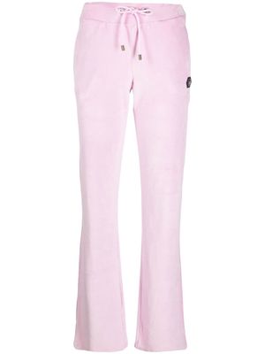 Philipp Plein Hexagon-patch track trousers - Pink