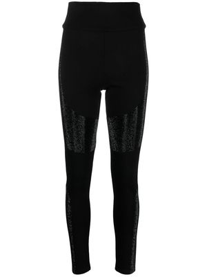 Philipp Plein high-rise embellished leggings - Black