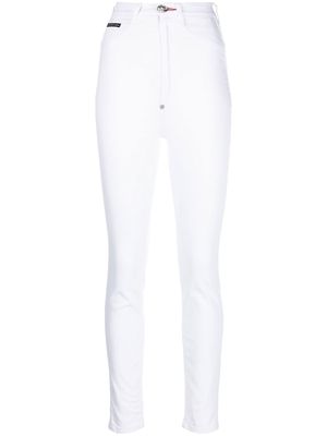 Philipp Plein high-rise skinny-cut jeans - White